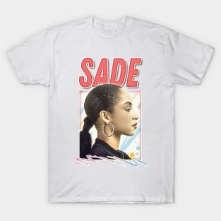 Sade / Retro 1980s Style Fan Design T-Shirt